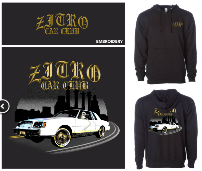 Image of ZITRO CAR CLUB HOODIE