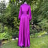 Shocking Violet "Beverly" Dressing Gown w/ Crystal Buttoned Cuffs Image 3