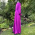 Shocking Violet "Beverly" Dressing Gown w/ Crystal Buttoned Cuffs Image 4