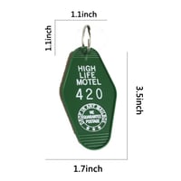 Image 2 of HIGH LIFE MOTEL 420 MOTEL KEYCHAIN