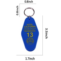 Image 2 of HOTEL CALIFORNIA MOTEL KEYCHAIN