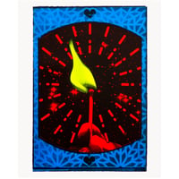 Image 1 of Small Flame (Fluro Blue)