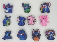 Stitch and Angel shoe charms