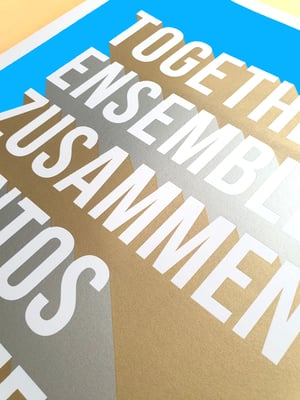 Image of Together Typography Screen Print, 2nd edition