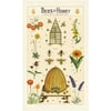 Bees & Honey Print Cotton Tea Towel - Cavallini Collection