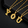 Capital Letter Alphabet Initials Necklace