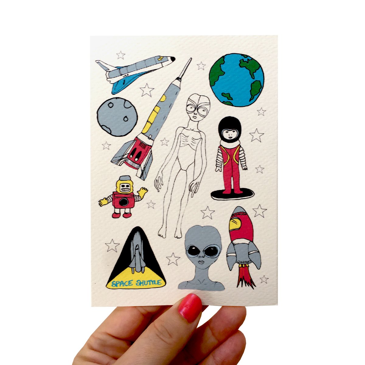 Space Flash Card