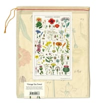 Image 4 of Wildflowers Print Cotton Tea Towel - Cavallini Collection