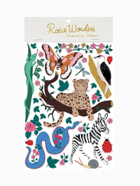 Image 1 of **NEW** A5 Flora and Fauna Temporary Tattoos