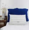 Champs de Berces   Housse de coussin en cyanotype