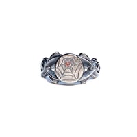 Image 1 of DG+AO Collection: Jeweled Web ring in sterling silver