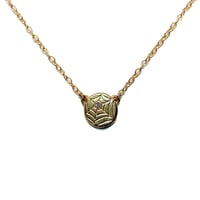 Image 3 of DG+AO Collection: Jeweled Web necklace in sterling silver or 14k gold