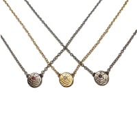 Image 1 of DG+AO Collection: Jeweled Web necklace in sterling silver or 14k gold