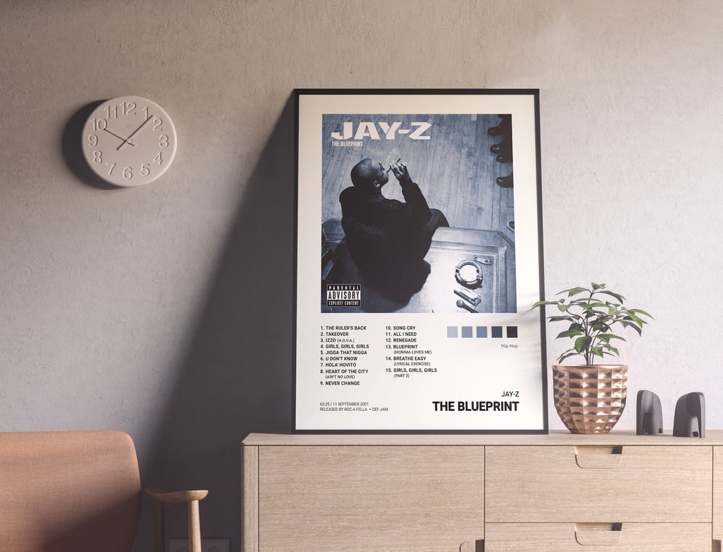 Jay-Z - The Blueprint Album Cover Poster | Architeg Prints