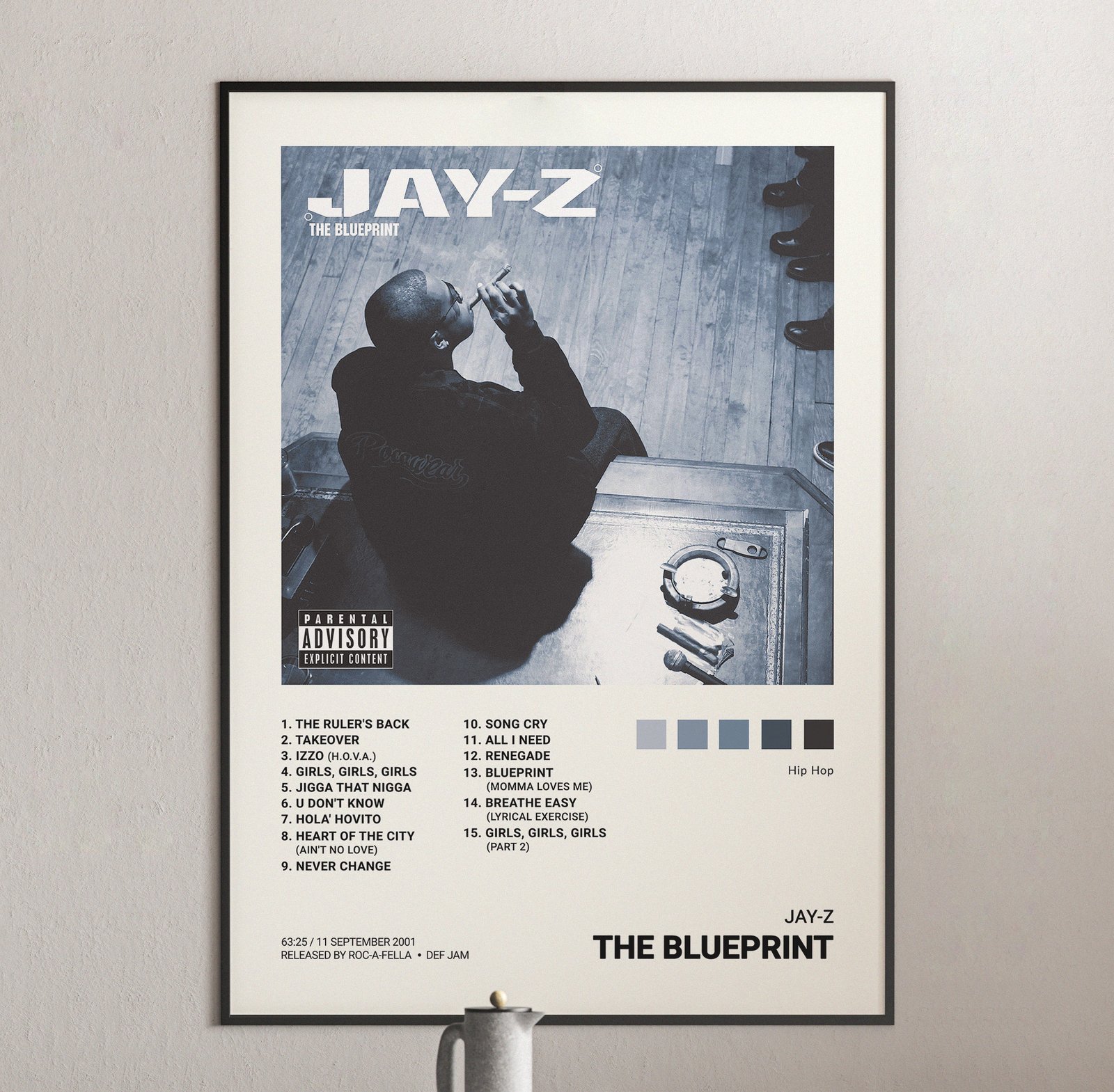 Jay-Z - The Blueprint Album Cover Poster | Architeg Prints