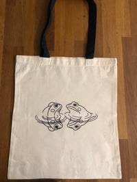 'Frogs on a Date'  Cotton Tote bag