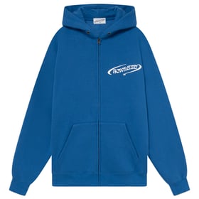 Image of NOBODY ZIP HOODIE BLUE