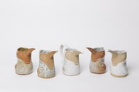 Image 4 of Medium Matte White Satin Handleless Toucan Pitcher