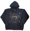 Rhinestone Betty Boop Circle Zip - Up Hoodie