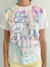 Image 2 of Observing Cats T-Shirt 