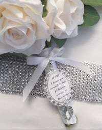 Image 5 of Personalised Large Bridal Bouquet Photo Memory Charm, Double sided wedding charm 