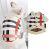 Red Streaked White Dog Sweater