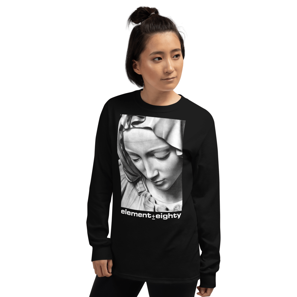 Virgin Mary E80 Men’s Long Sleeve Shirt