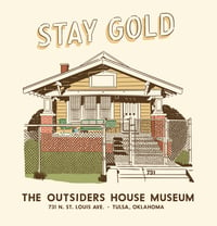 Image 2 of Stay Gold "Outsiders House " Natural Cotton T-Shirt