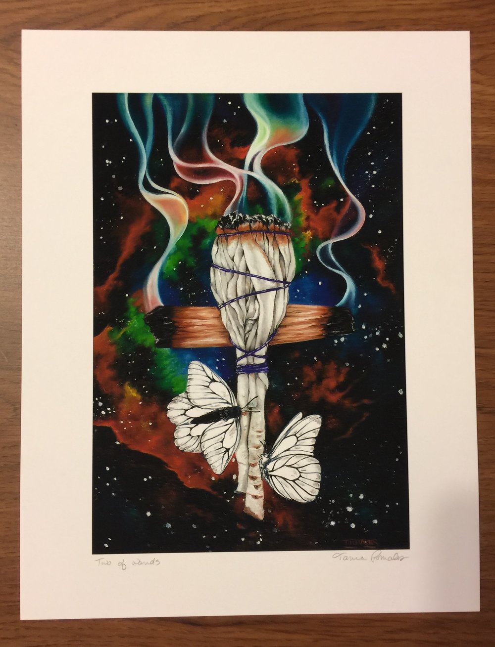 Image of TWO OF WANDS (Open edition print)