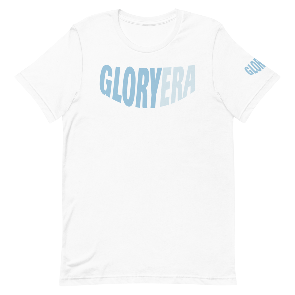 Image of GLORYERA® CREW TEE (WHITE/LIGHT BLUE/PALE BLUE)