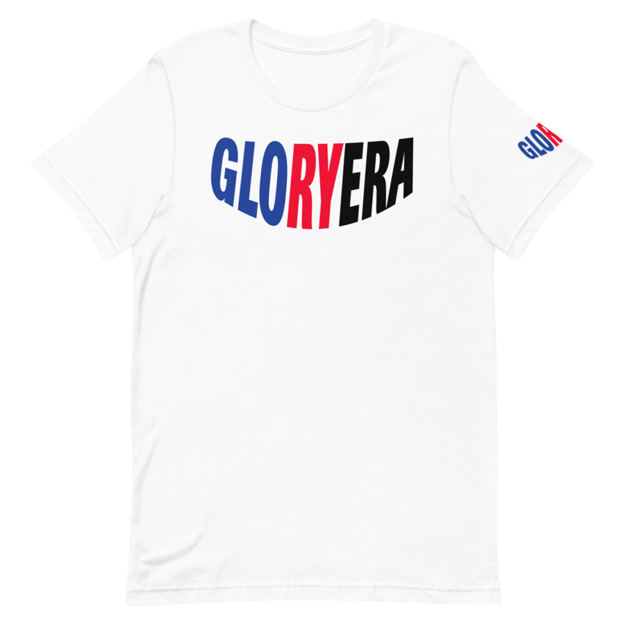 Image of GLORYERA® CREW TEE (WHITE/BLUE/CHERRY RED/BLACK)