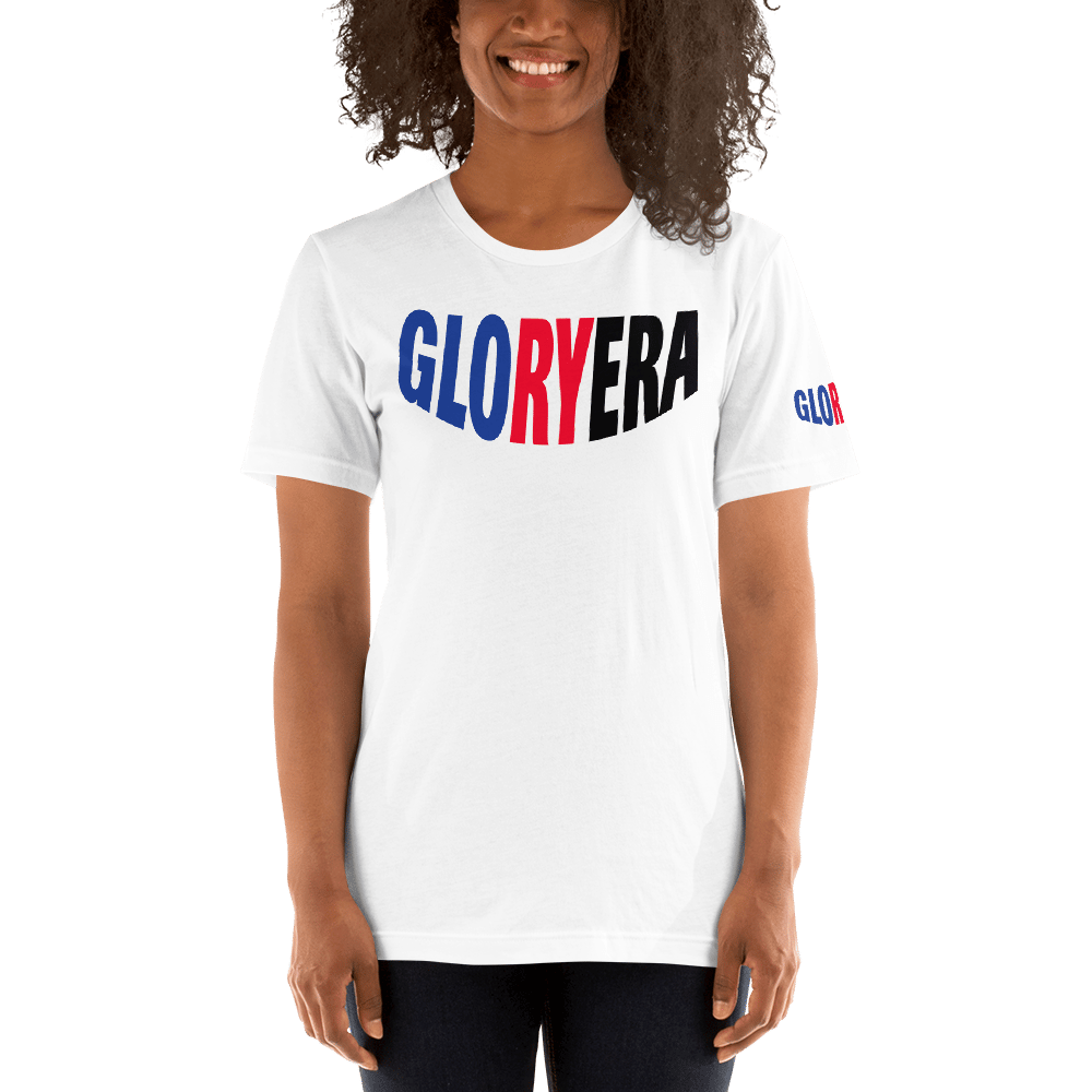 Image of GLORYERA® CREW TEE (WHITE/BLUE/CHERRY RED/BLACK)