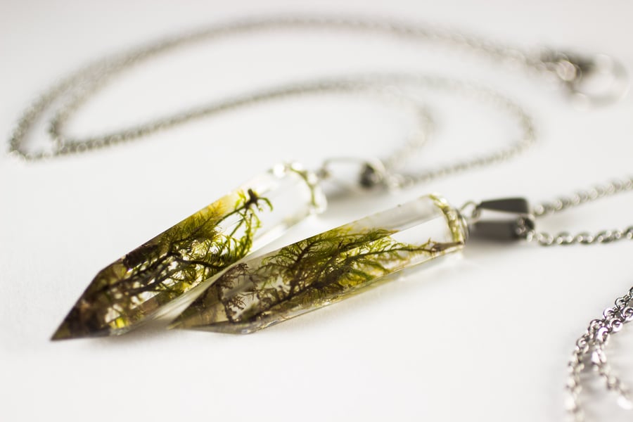 Image of Crystal Moss Necklace - Small