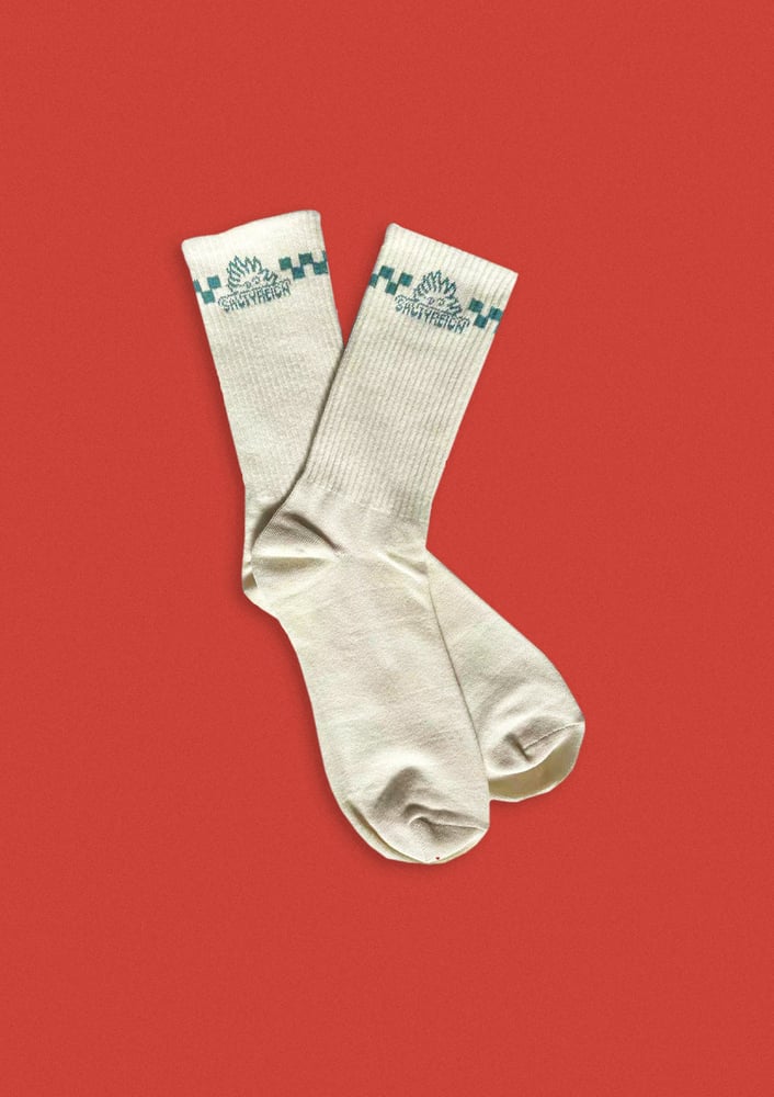 Image of Checkered Logo Sock