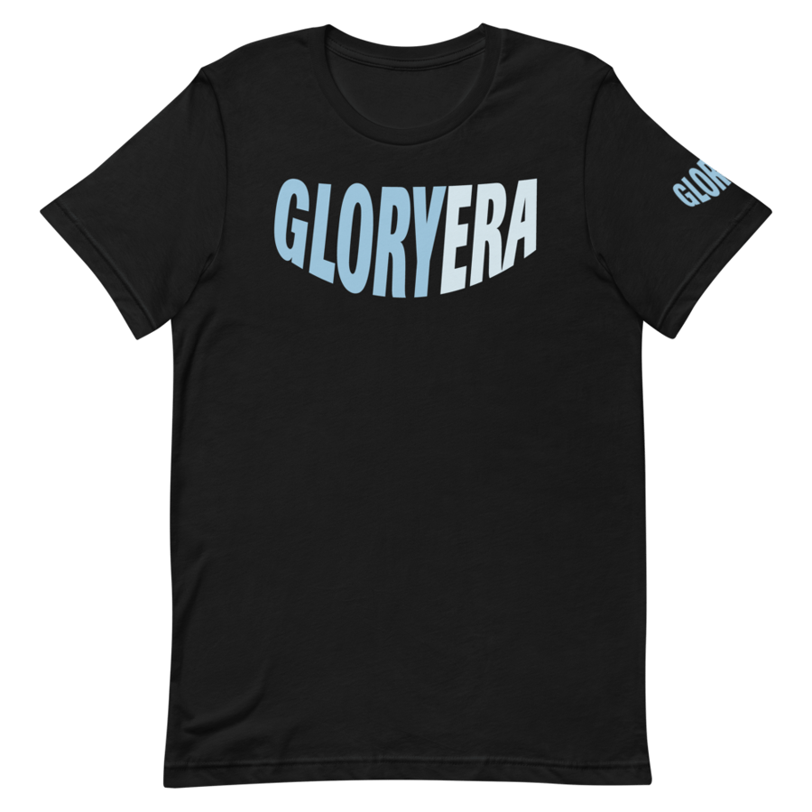 Image of GLORYERA® CREW TEE (BLACK/LIGHT BLUE/PALE BLUE)