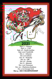 2021 Dawg Calendar