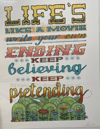 SALE: Life's Like A Movie 8x10 -- (practically perfect prints overstock) 
