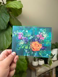 Green Bouquet Notecards-Set of 6