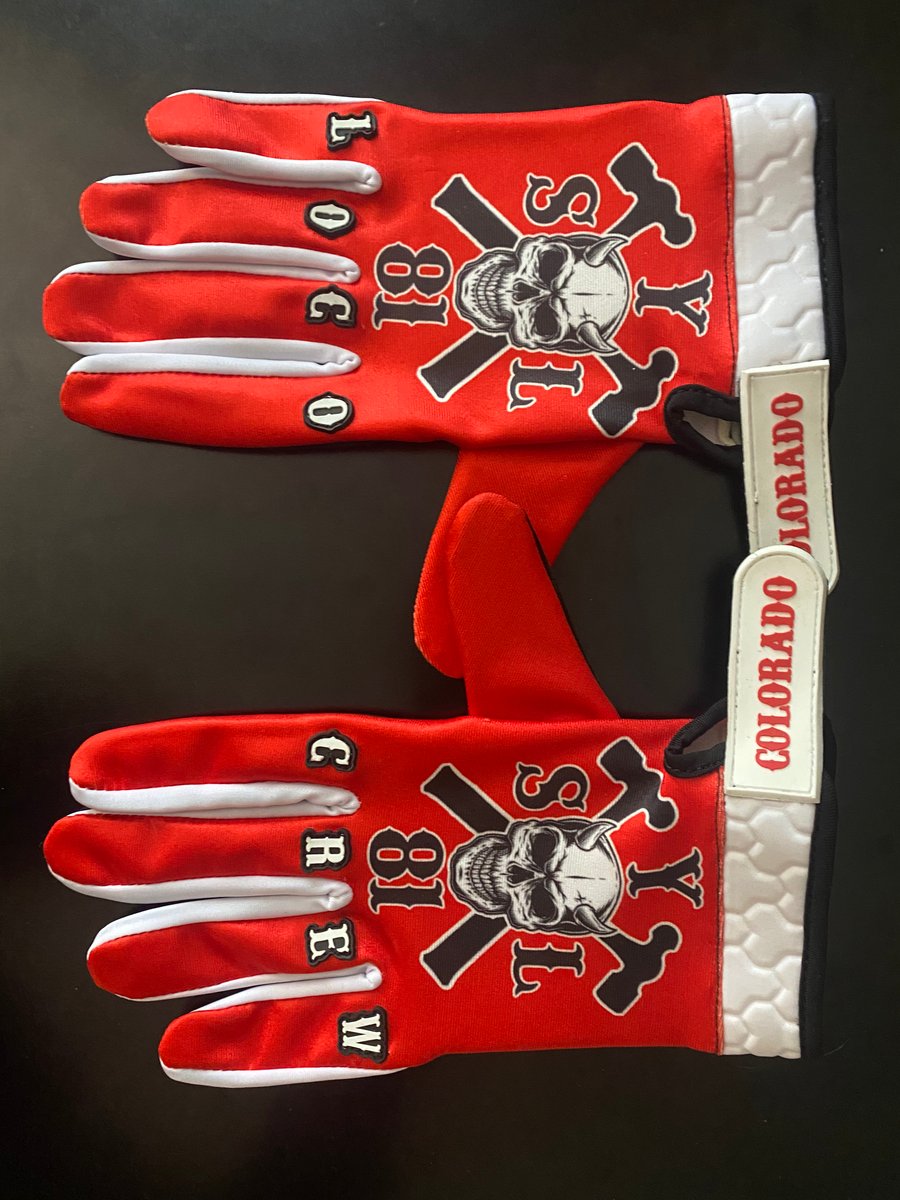 Image of Riding Gloves - Red LOCO CREW