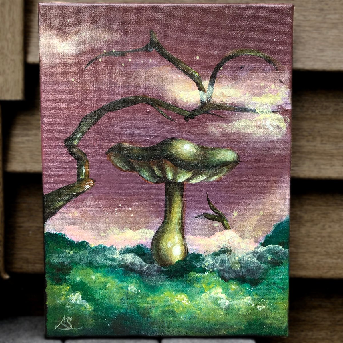 Mushroom Portrait | Original Painting 