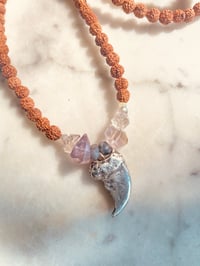 Image 1 of Bear claw gemstone necklace 