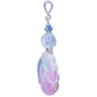 Image 4 of Dichroic Aura Stalactite Slice Solar Quartz Pendant