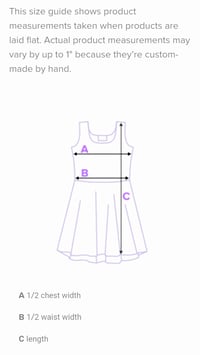 Image 1 of DRESS SIZE CHARTS