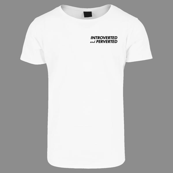 Image of "INTROVERTED and PERVERTED" | T-Shirt | weiss | introvertiert | feminism | sexpositive | kinky