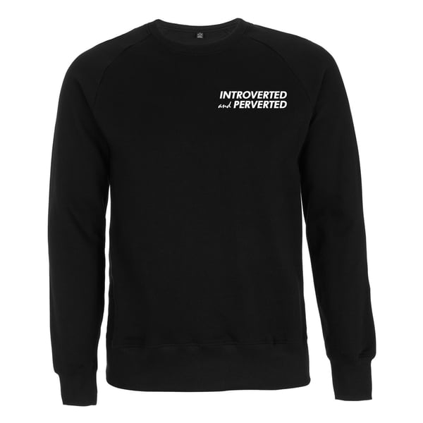 Image of "INTROVERTED and PERVERTED" | Sweatshirt | black | introvertiert | feminism | sexpositive | kinky