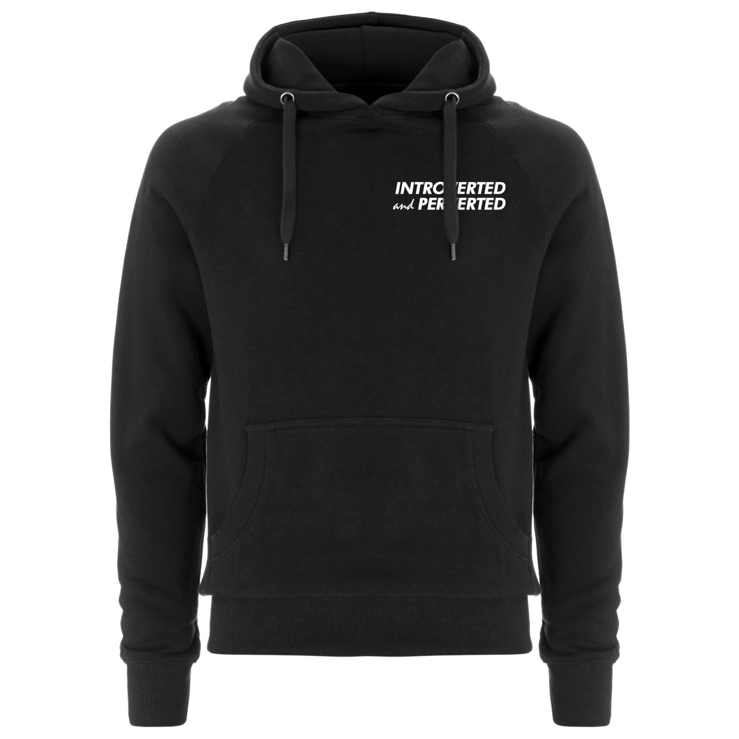 Image of "INTROVERTED and PERVERTED" | Hoodie | black | introvertiert | feminism | sexpositive | kinky