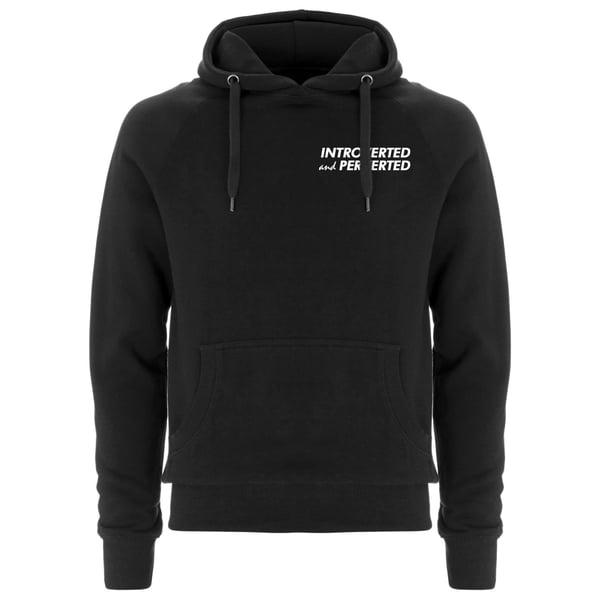 Image of "INTROVERTED and PERVERTED" | Hoodie | black | introvertiert | feminism | sexpositive | kinky