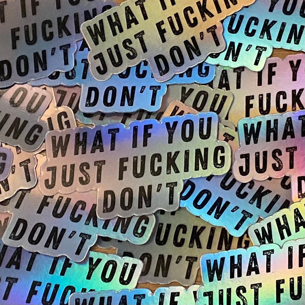 Image of wiyjfd holographic sticker