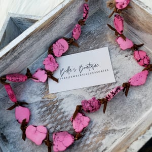 Image of Pink Stone Necklace 