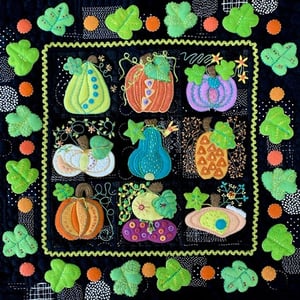 Image of Squash Squad Pattern New Pattern by Sue Spargo